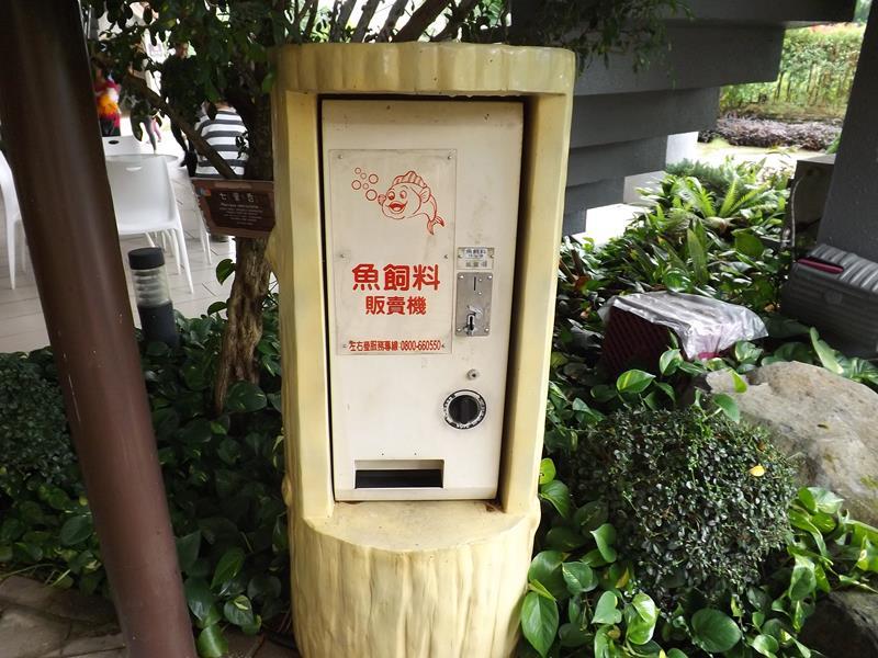許多景點都有的魚飼料販賣機