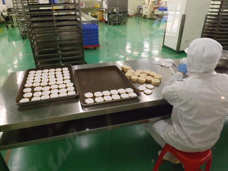 可愛的造型餅乾是手工製作的