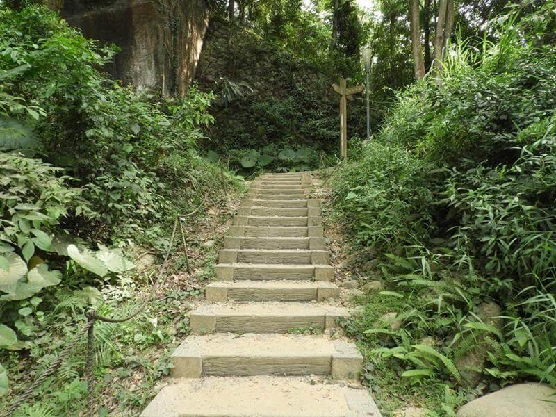 旁邊有小路可以上去南斷橋頂端