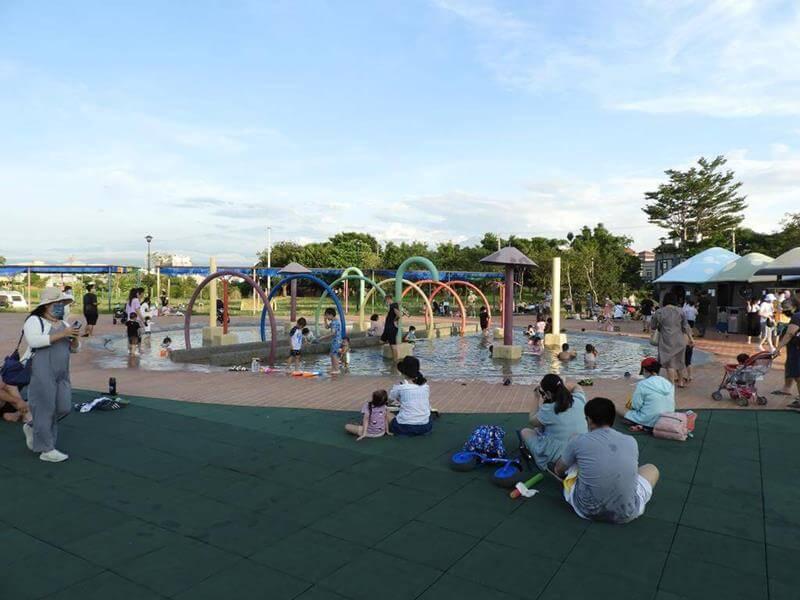 獅山多功能運動公園的親水區