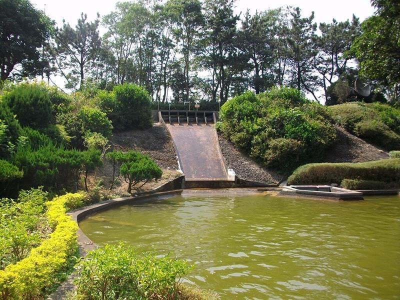 石門水庫的大壩模型
