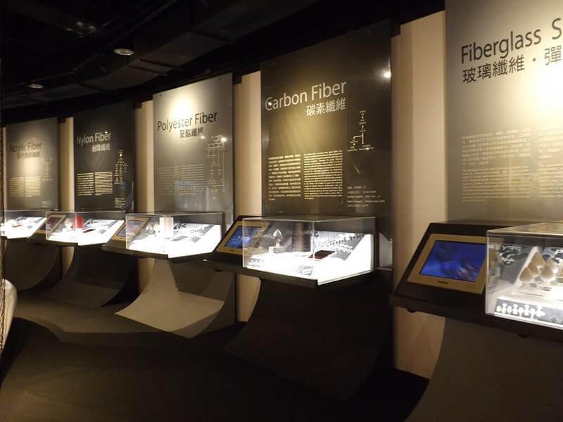 各種纖維產品的展示區
