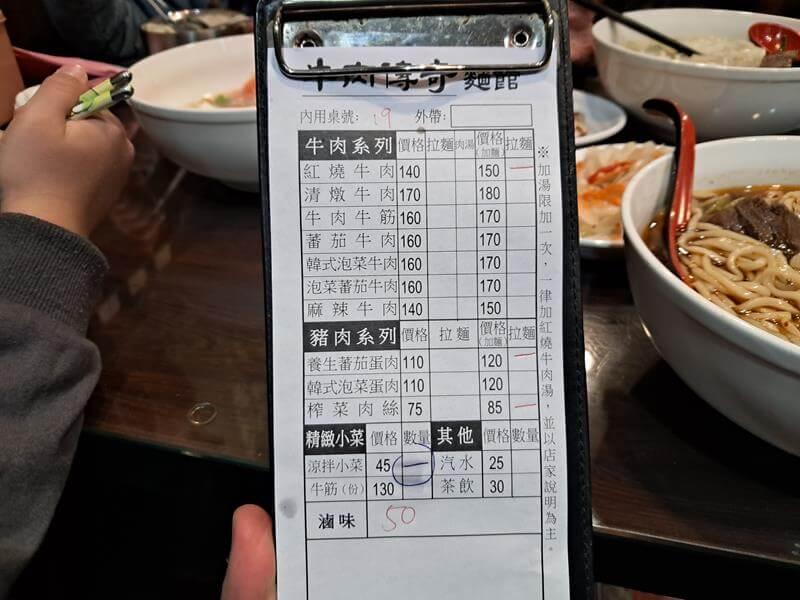 牛肉傳奇菜單 2023